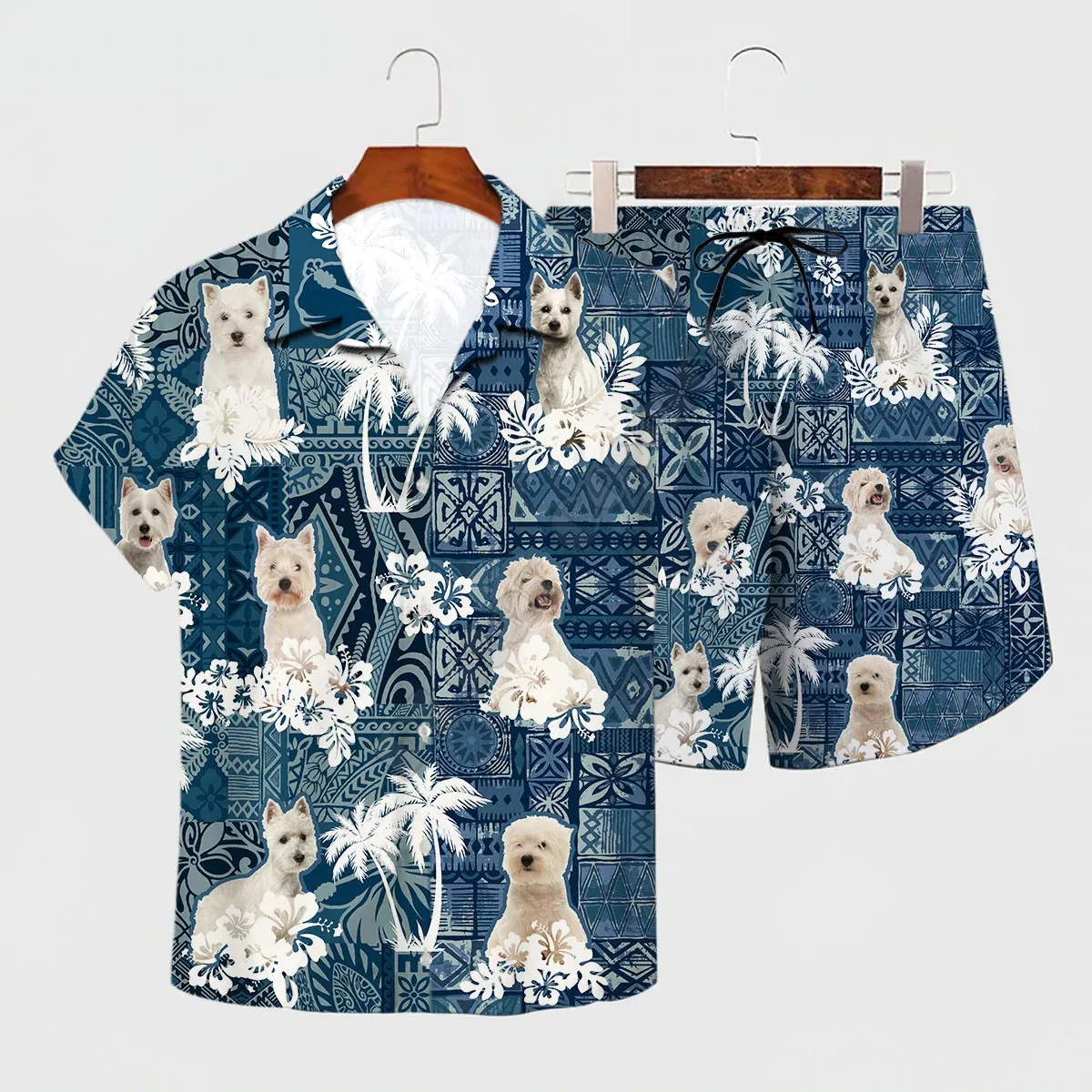Гавайский костюм west highland white terrier