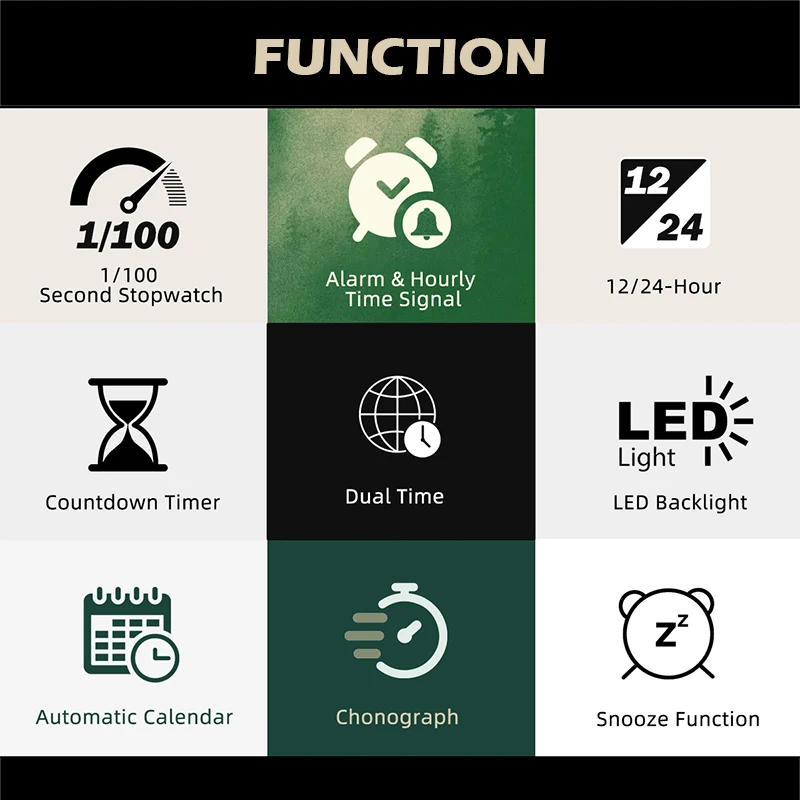 Terrax мужские цифровые военные часы для спорта на открытом воздухе - Фотография_5