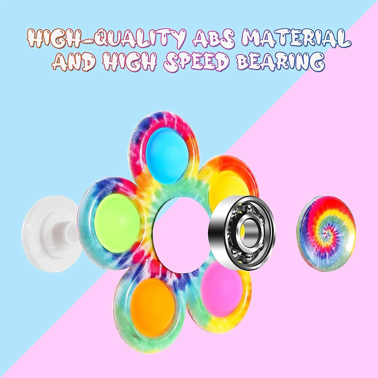 Tie dye simple fidget spinner pops - Фотография_4