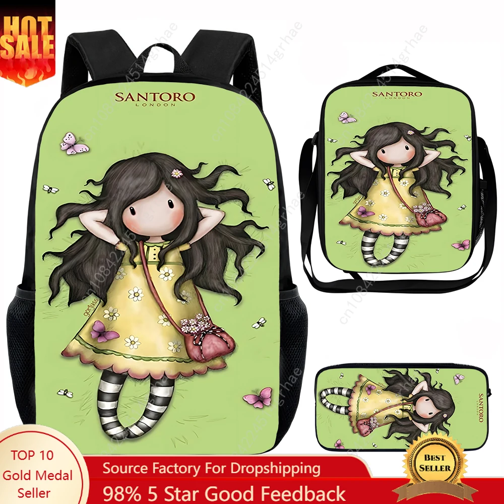 Милый детский школьный рюкзак g-gorjuss с сумками для обеда