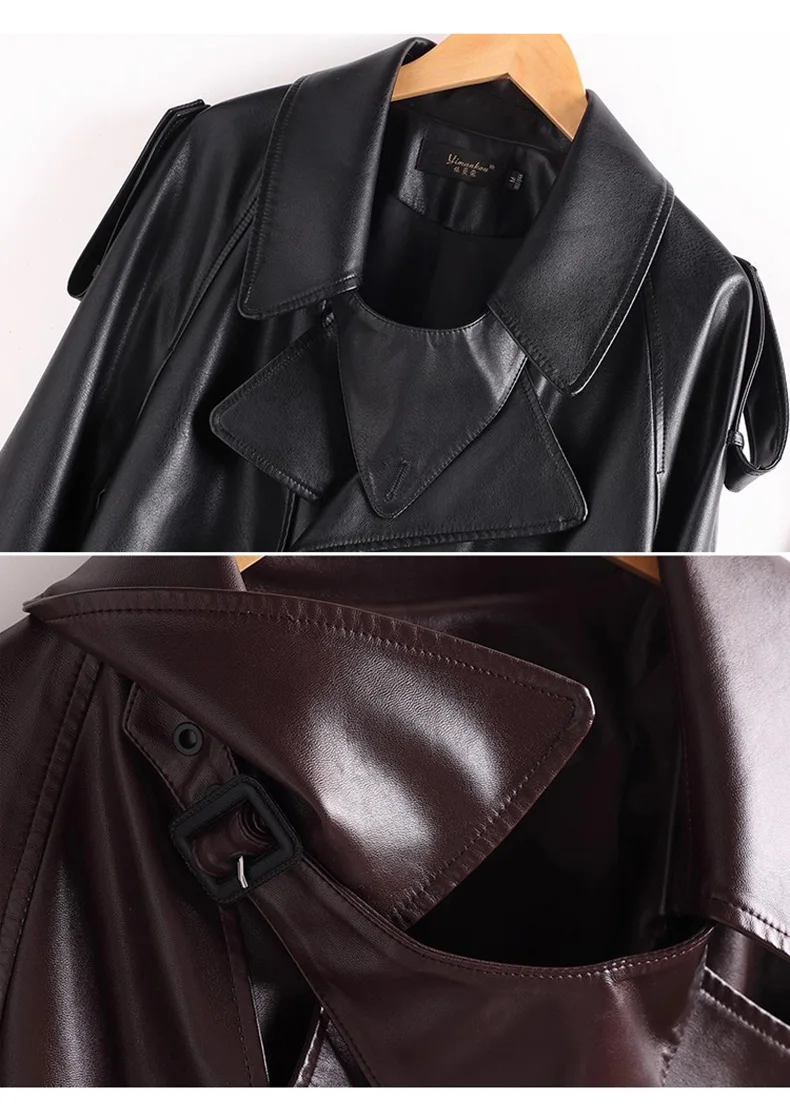 Новый женщины сплит кожа мотоцикл - Фотография_5