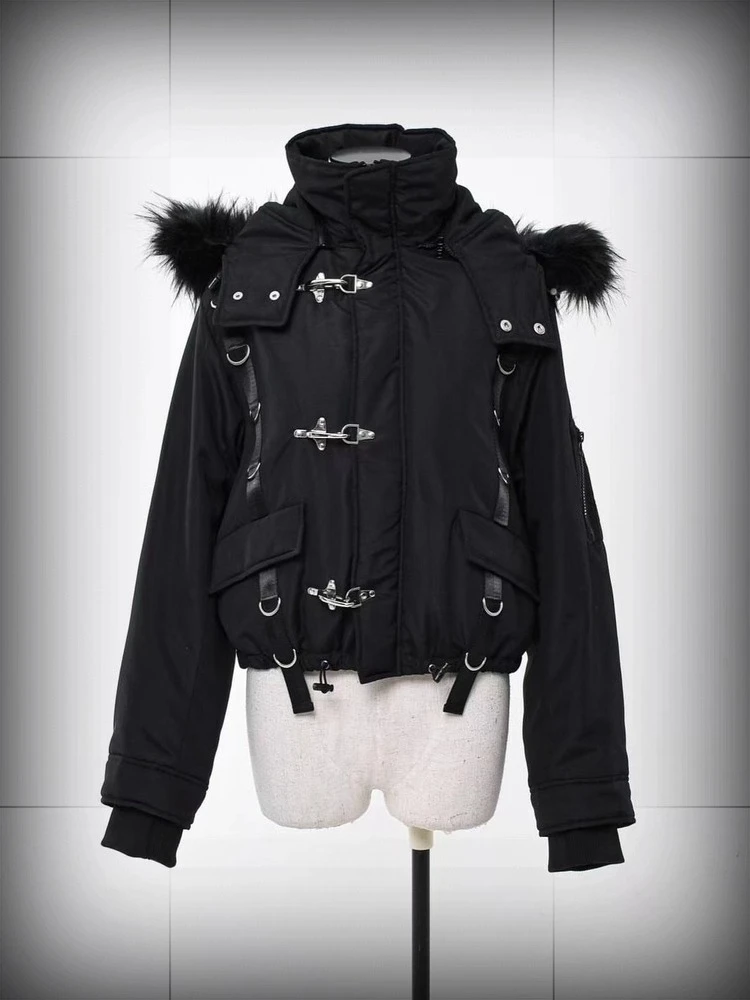 Субкультура, готические темно-черные шорты - Фотография_2