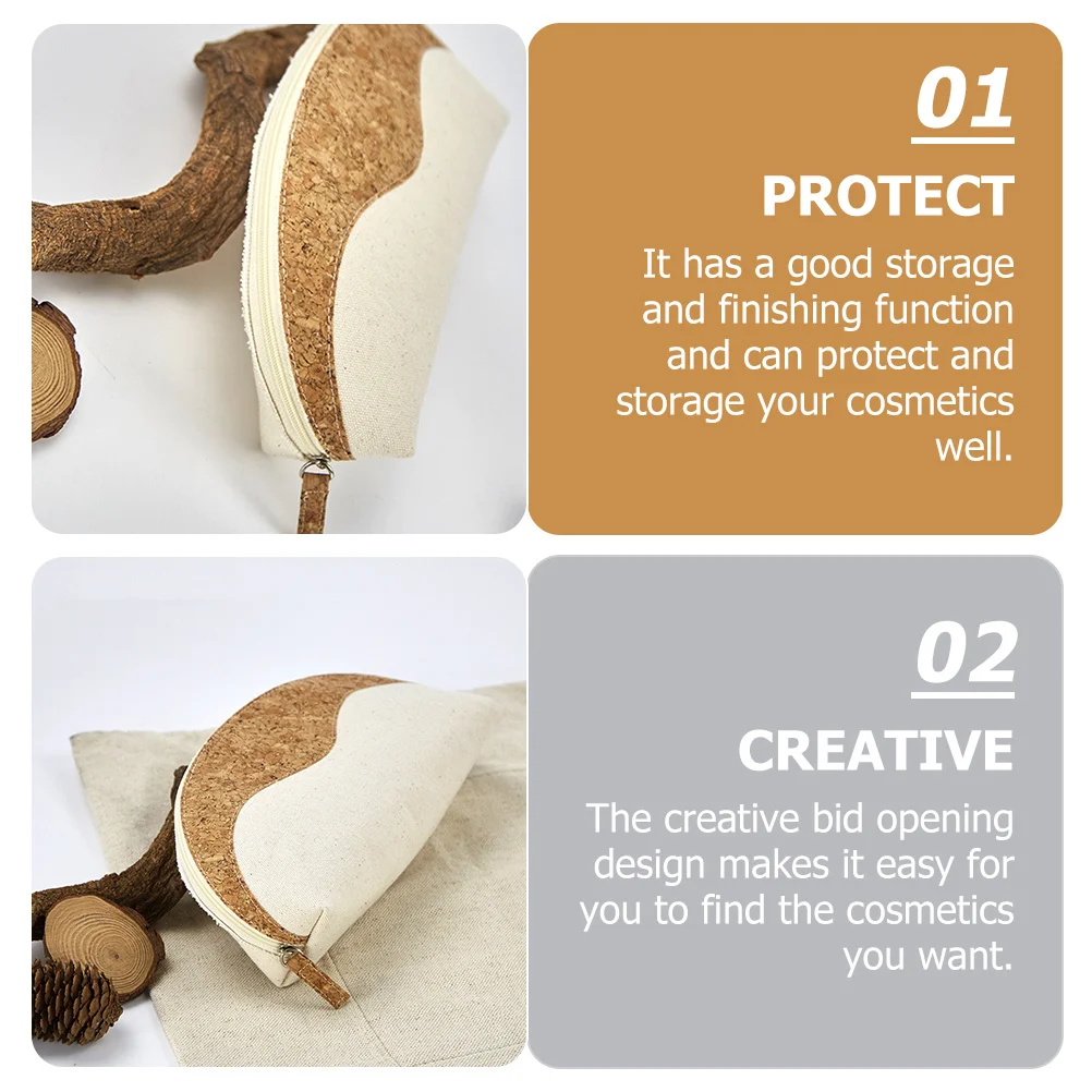 Сумка для туалетных принадлежностей с деревянным узором - Фотография_3