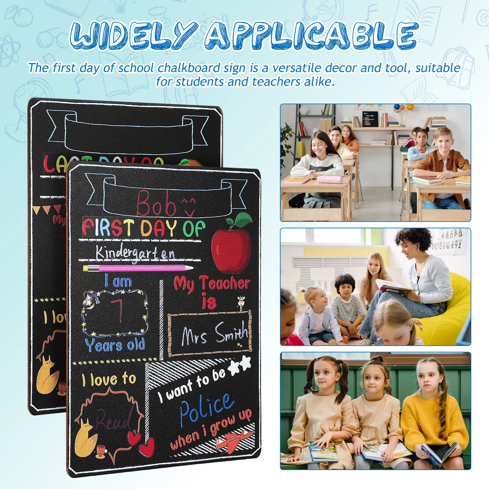 Знак для классной доски «первый день школы» - Фотография_2