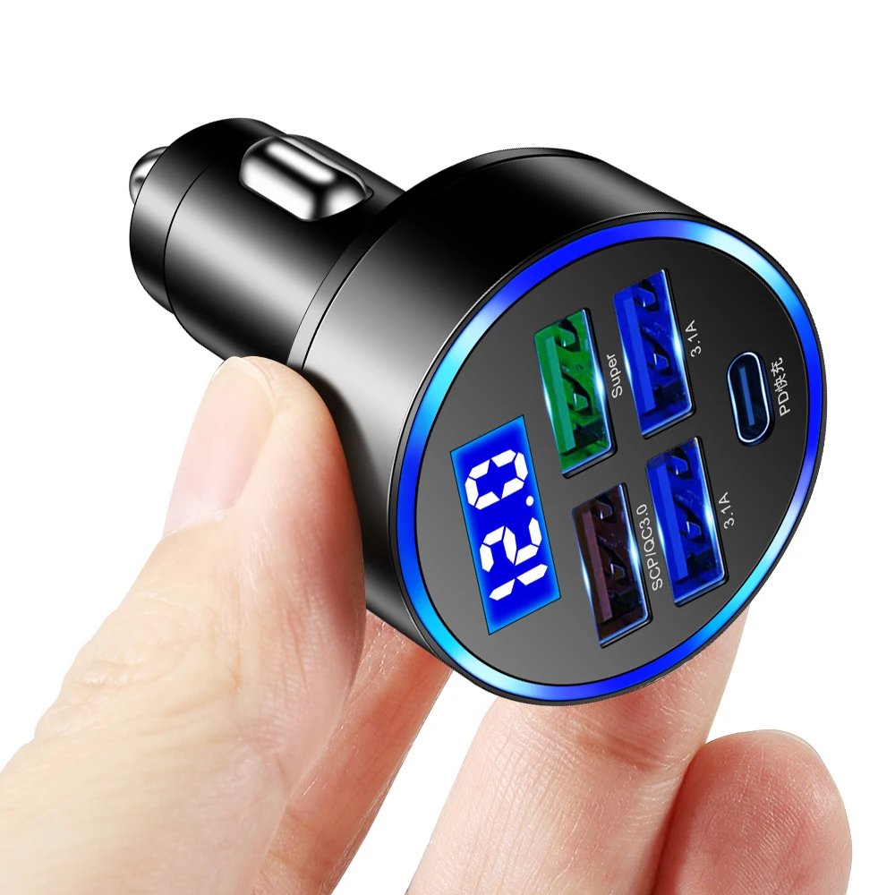 Автомобильное зарядное устройство pd qc3.0 usb type-c - Фотография_6