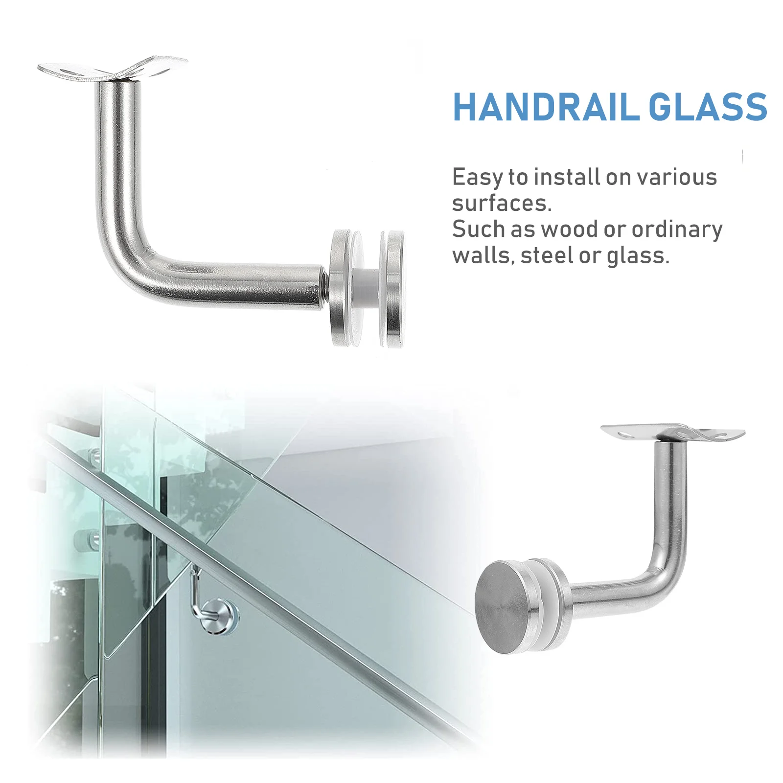 Настенный кронштейн для лестничного поручня из нержавеющей стали - Фотография_3