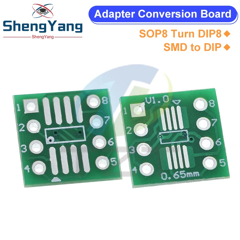 Sop8 turn dip8 smd-адаптер dip