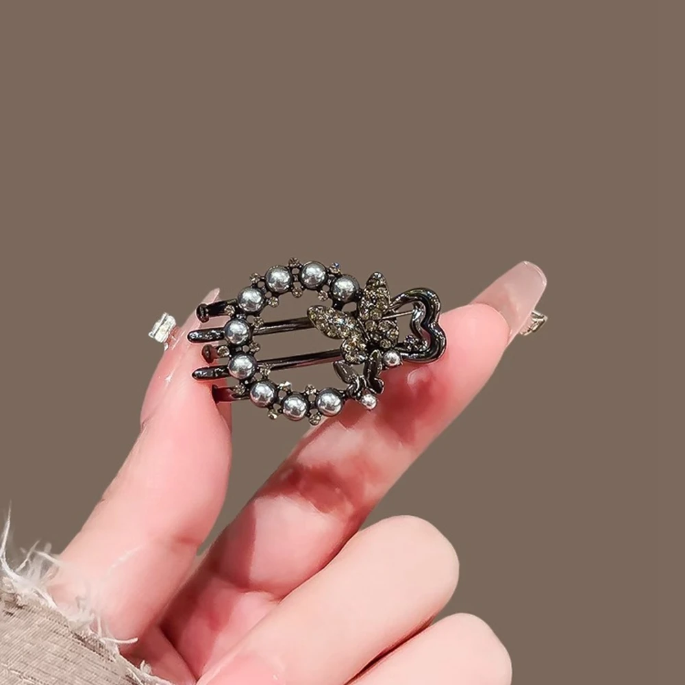 Новые заколки для волос с жемчугом и стразами - Фотография_2