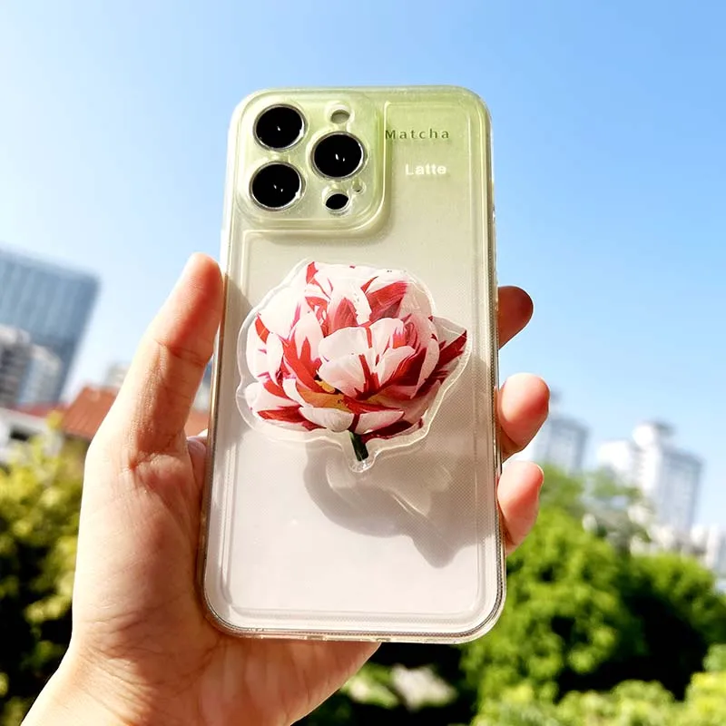 Милый модный держатель для мобильного телефона с имитацией цветка - Фотография_4