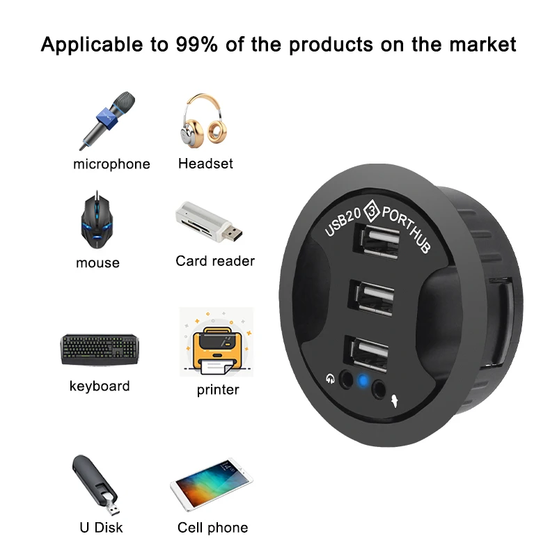 Usb-хаб usb 2,0 настольный втулка usb 2 - Фотография_2