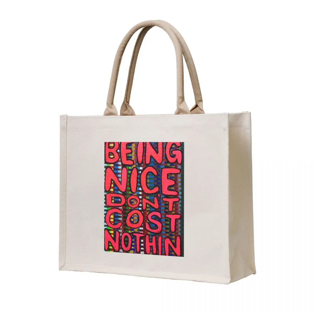 Be nice tote bag