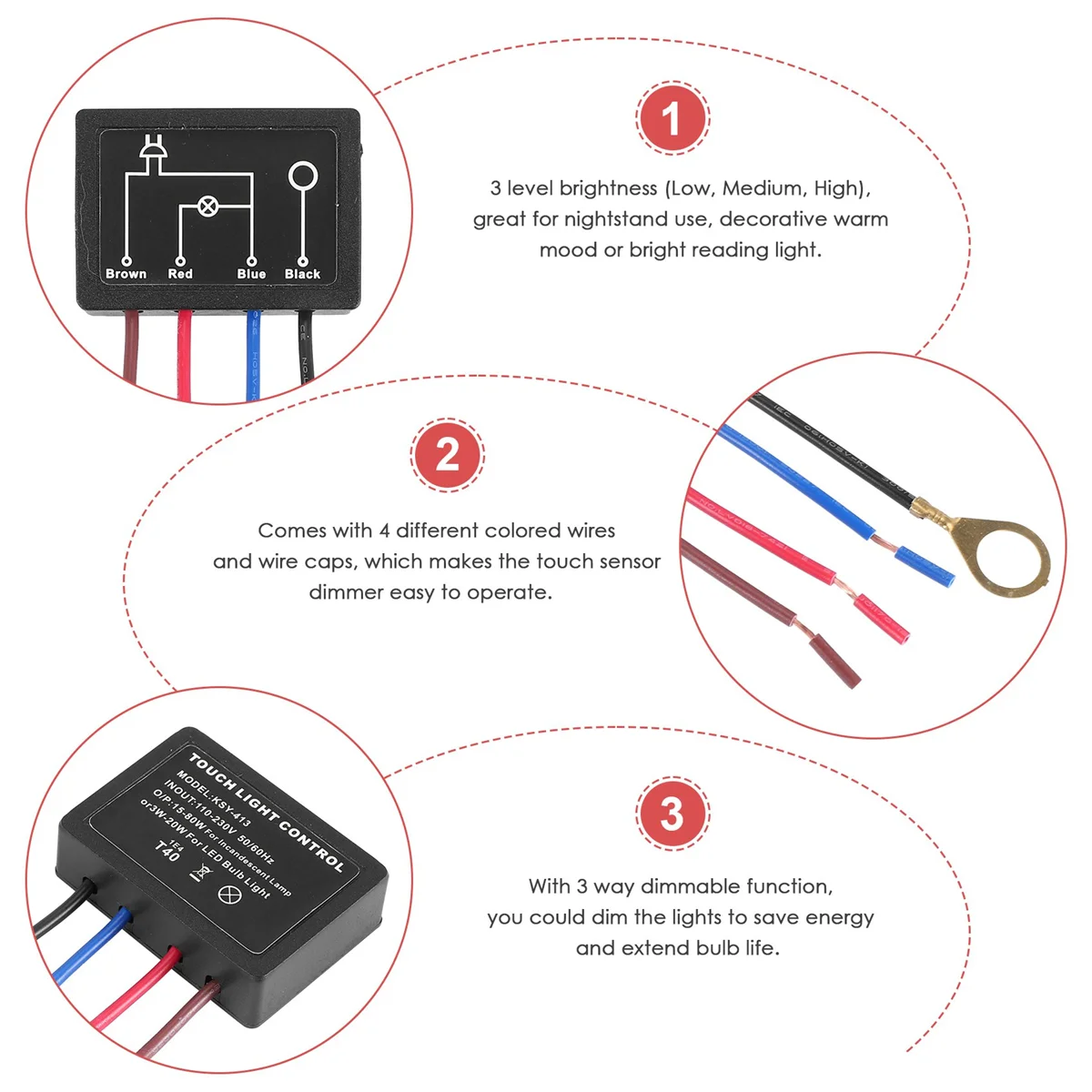Сенсорный переключатель лампы abfa