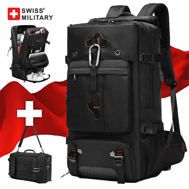 Swiss военный 50л 78л большой вместительный дорожный рюкзак для багажа