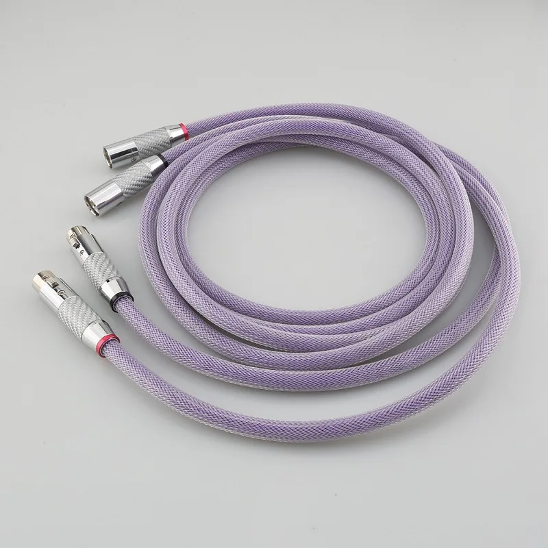 1 пара аудиофильских 4n ofc микрофонных кабелей hifi из чистой меди - Фотография_5