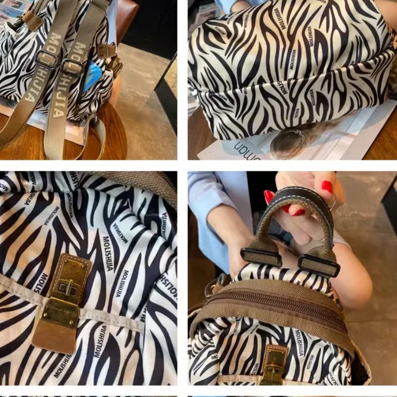 Холщовый рюкзак женский 2025 модная - Фотография_6