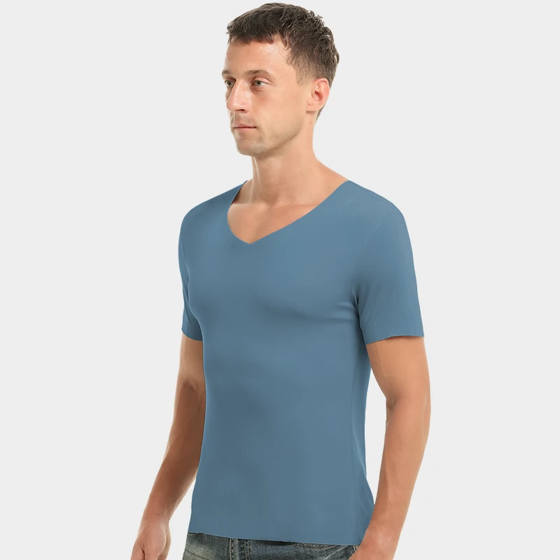 4pcssummer ice silk бесшовная мужская - Фотография_3