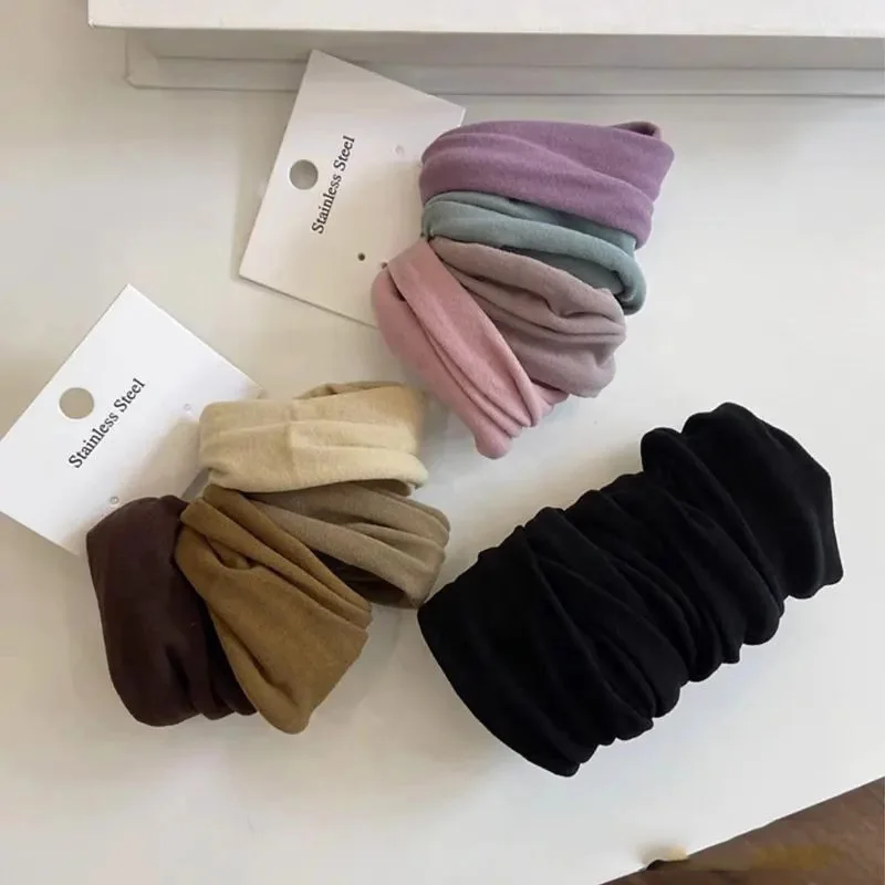 Однотонные эластичные резинки для волос для женщин - Фотография_2