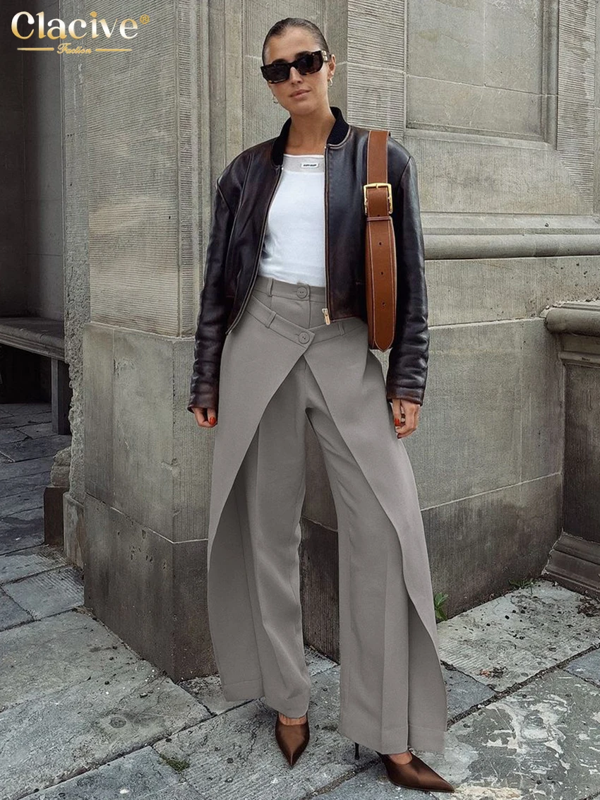 Clacive модные свободные серые - Фотография_3