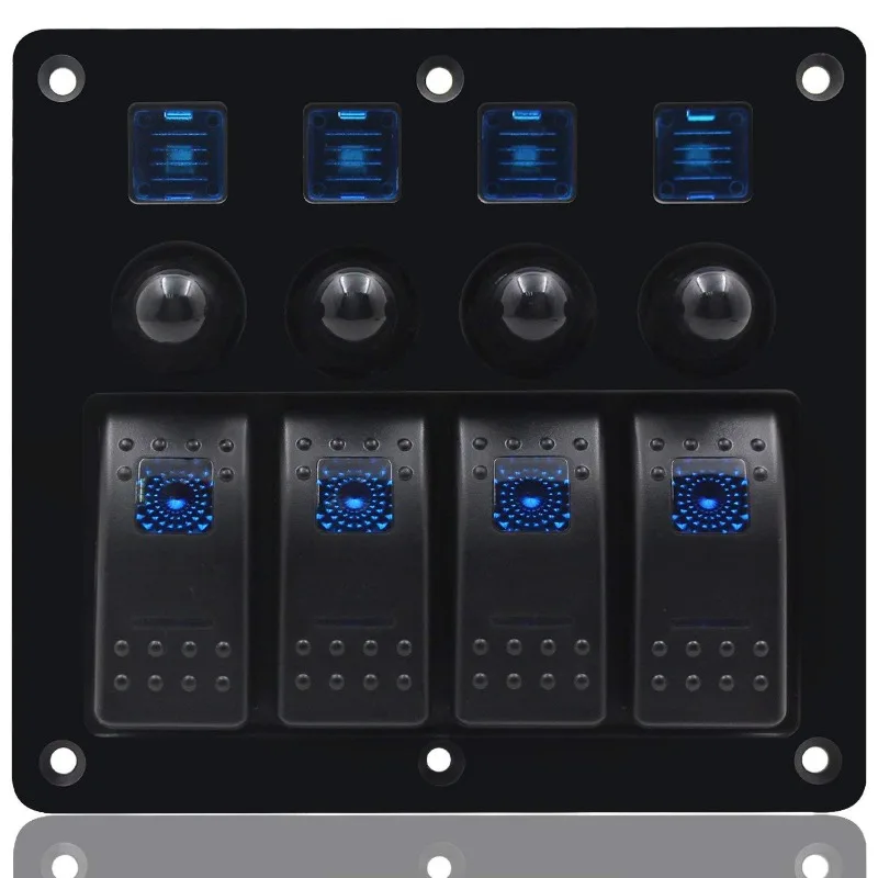 Панель кулисного переключателя морского типа с защитой предохранителя