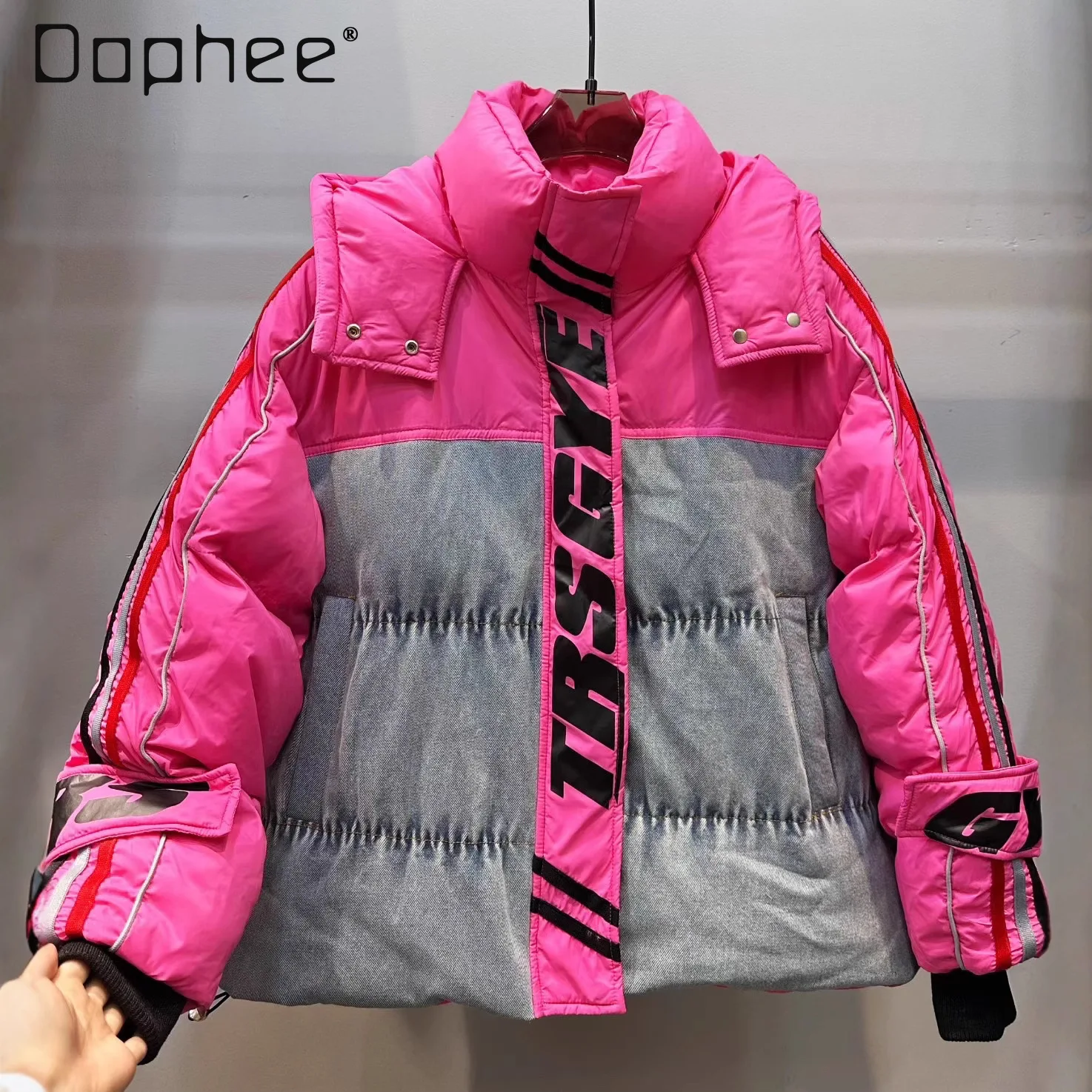 Мотоциклетная хлопковая куртка в европейском стиле для женщин