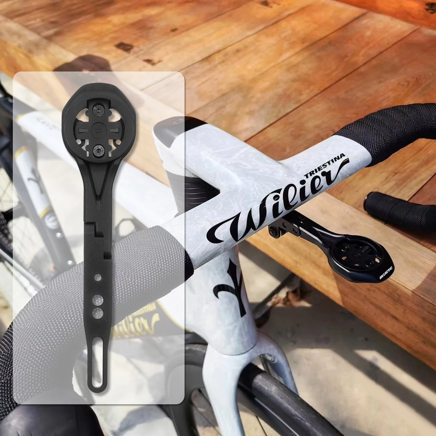 Cockpits/wilier filante встроенное крепление для компьютера на руль - Фотография_3