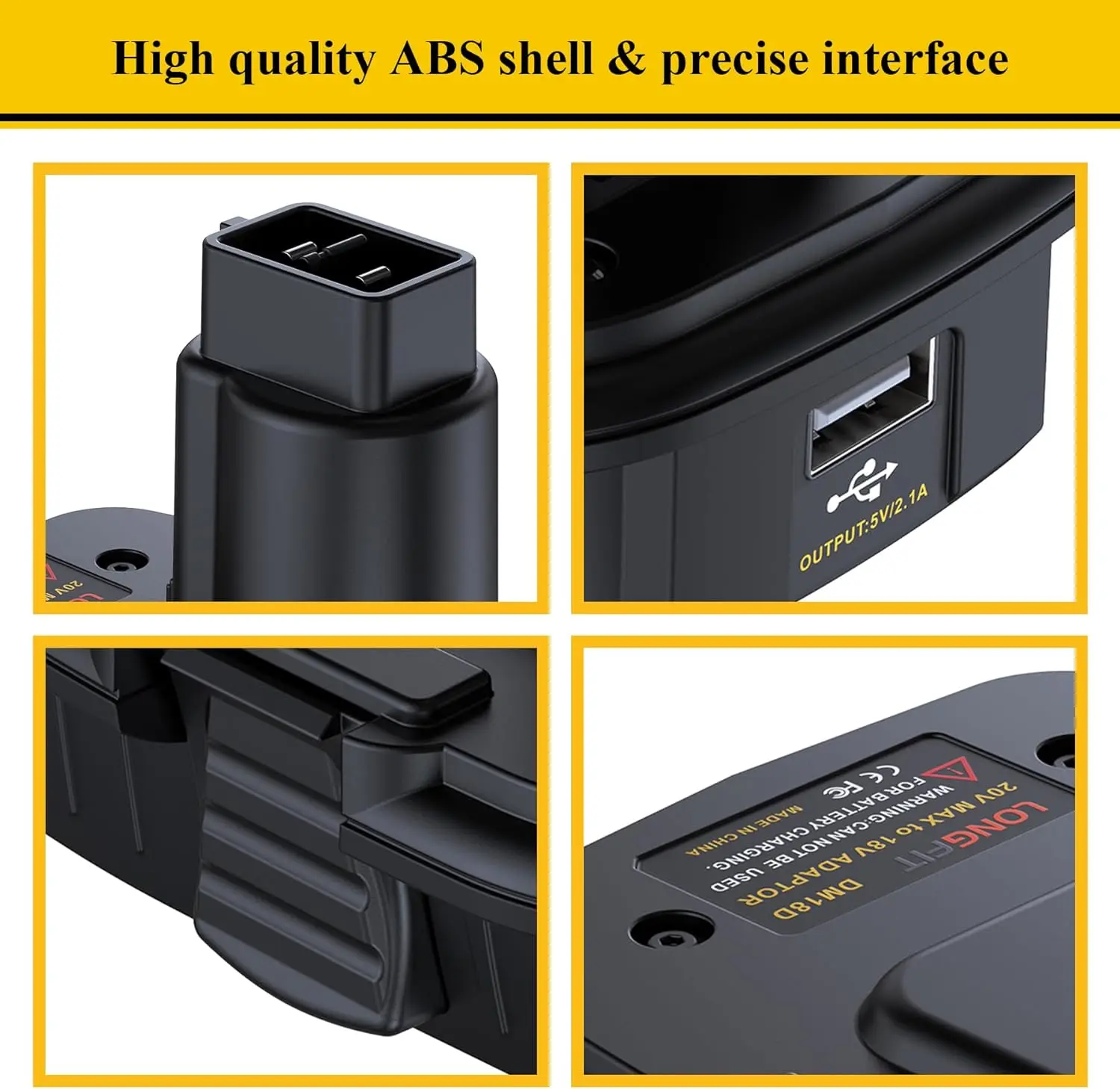 Адаптер dm18d, совместимый с ni-cd/ni-mh электроинструментами dewalt 18 в - Фотография_2