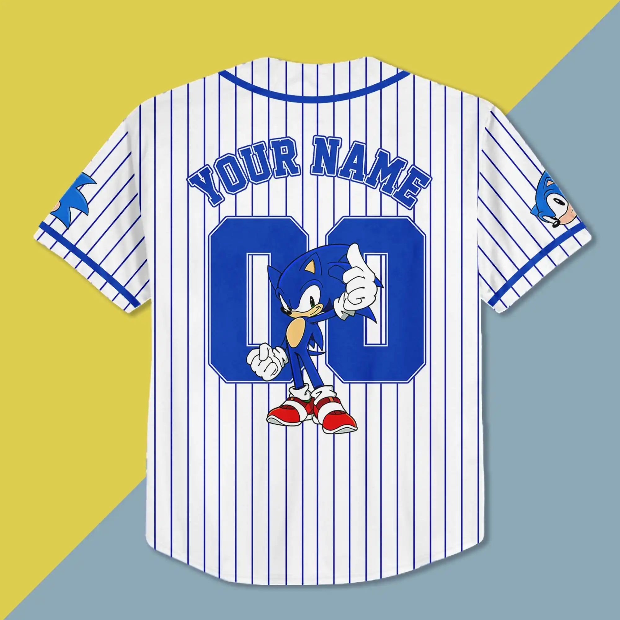 Персонализированная бейсбольная майка disney sonic - Фотография_4