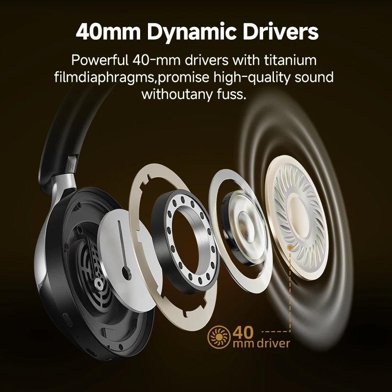 Qcy h3 pro anc беспроводные наушники 50 дб с шумоподавлением - Фотография_4