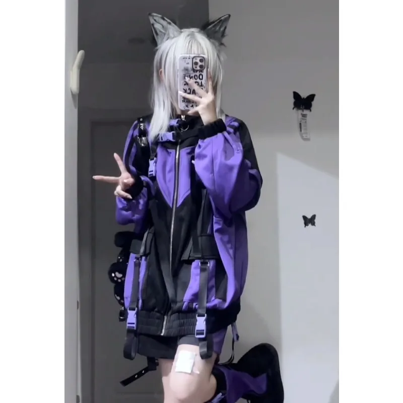 Японское милое женское пальто kawaii y2k - Фотография_2