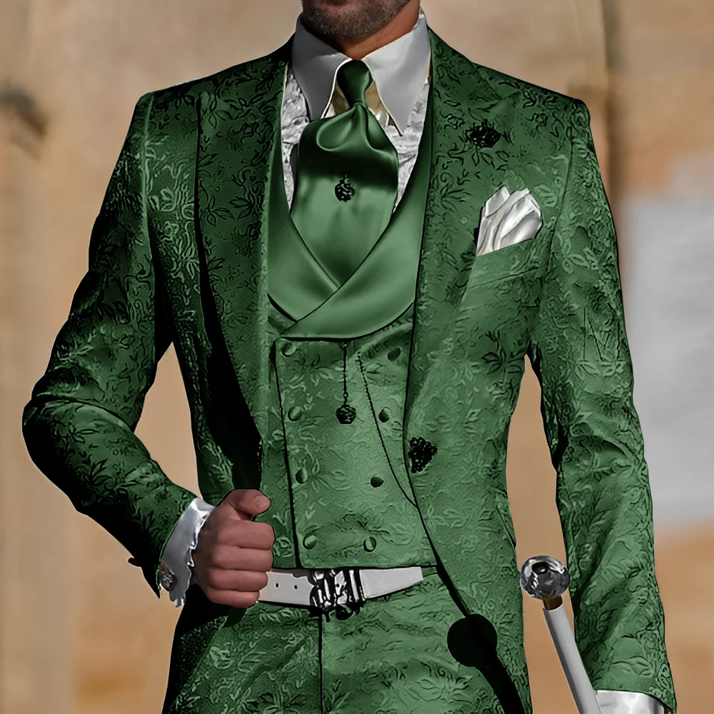 Жаккардовый мужской костюм - Фотография_5