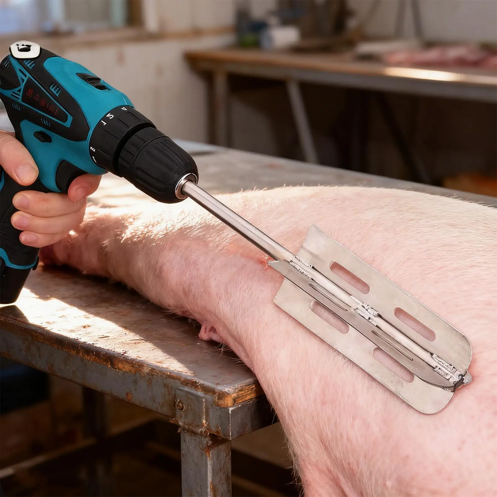 Ручная бритва из нержавеющей стали для свиней - Фотография_3