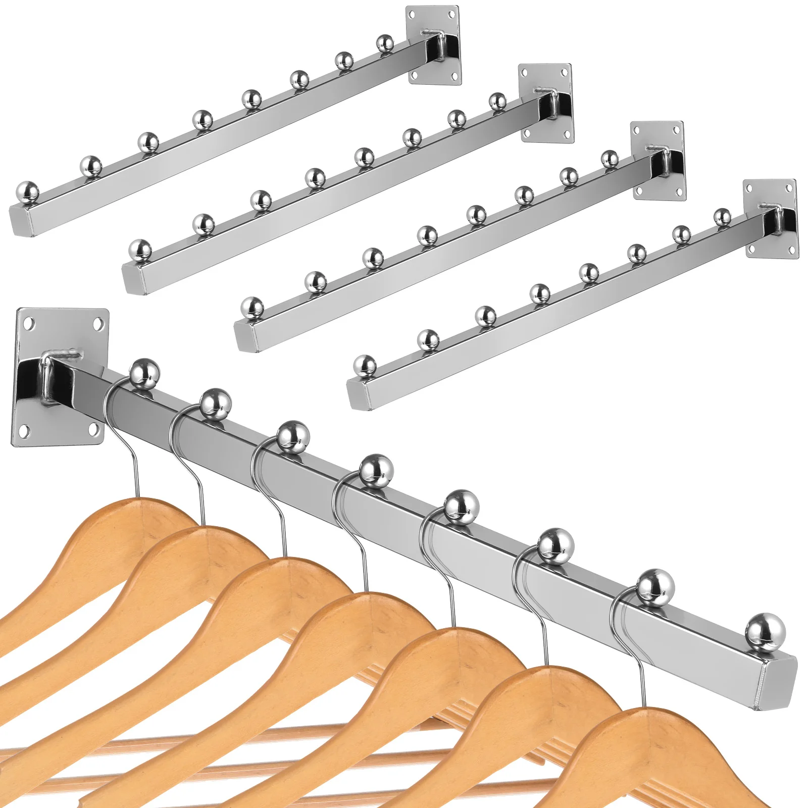 Настенная вешалка для одежды с квадратными бусинами - Фотография_2