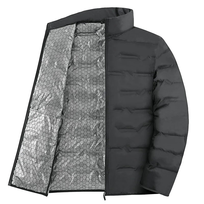 Зимний белый пуховик мужской графеновый - Фотография_4