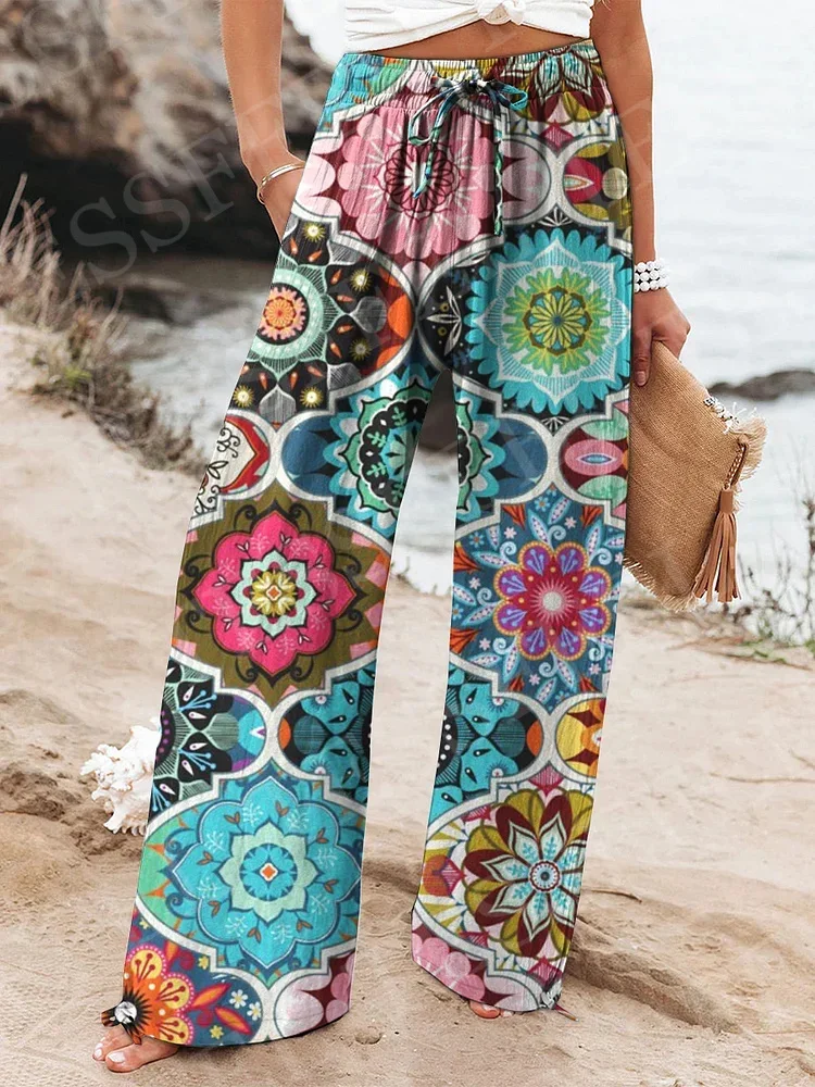 Красочные граффити с цветочным градиентом в стиле хиппи - Фотография_2