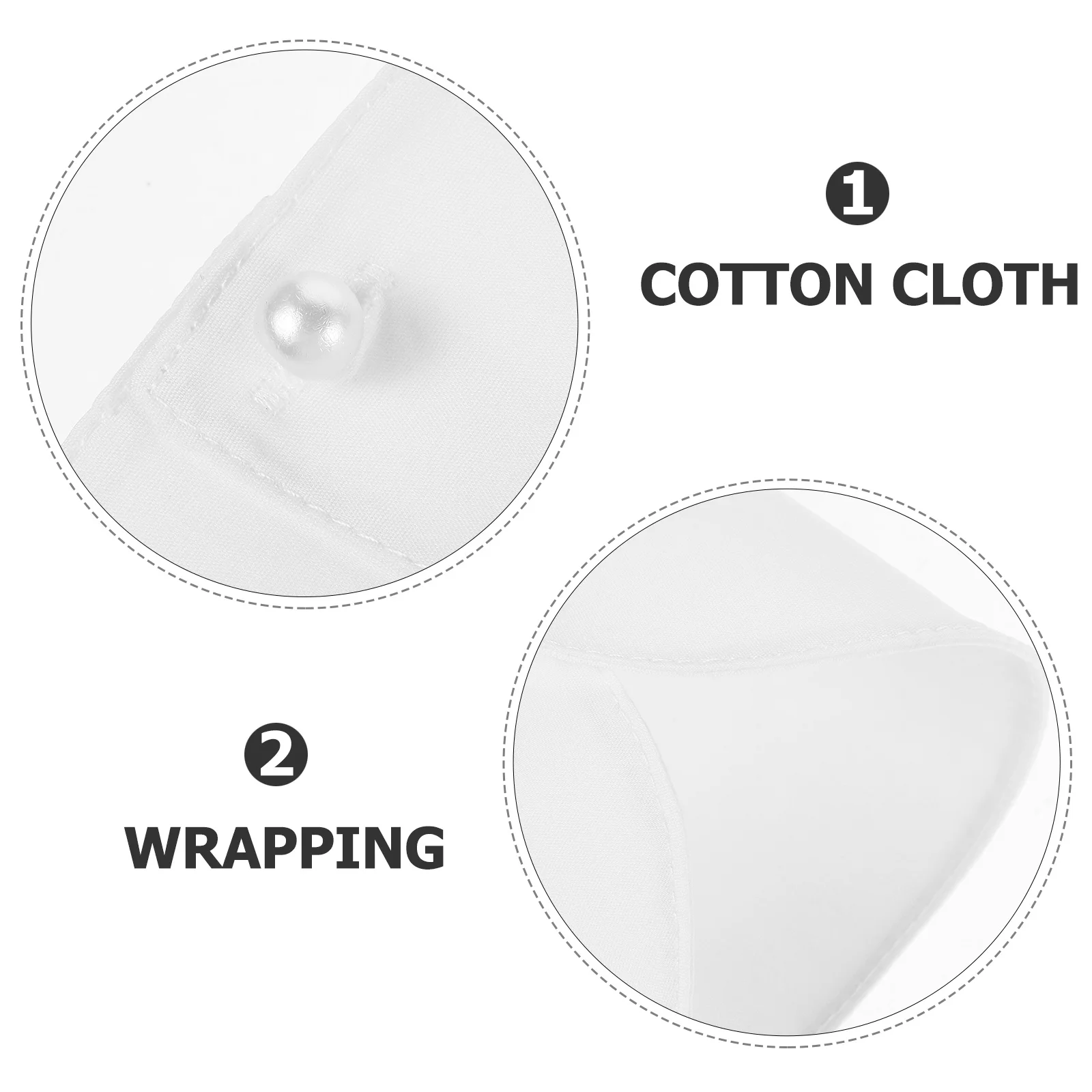 1 пара съемных хлопковых манжет на запястье - Фотография_6