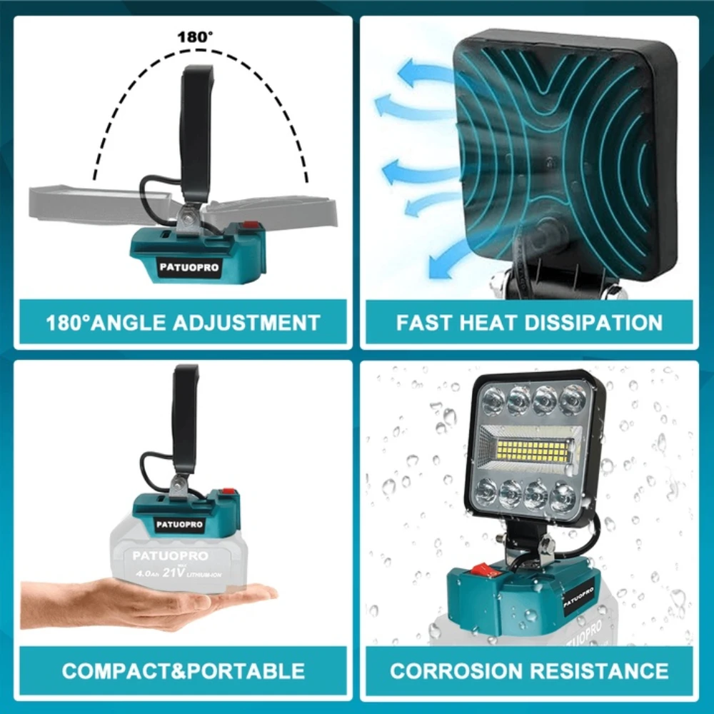 53 светодиодный беспроводной рабочий фонарь - Фотография_4