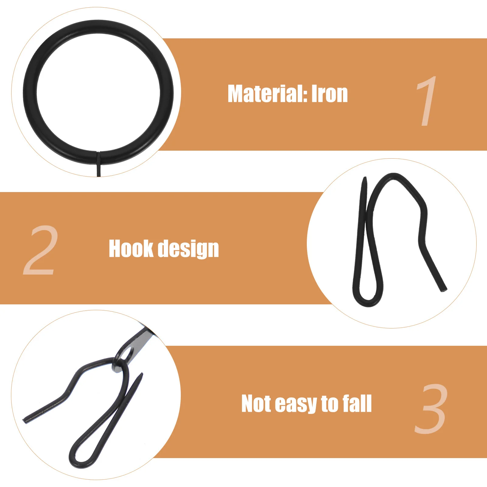 40 комплектов высококачественных железных кругов для штор - Фотография_3