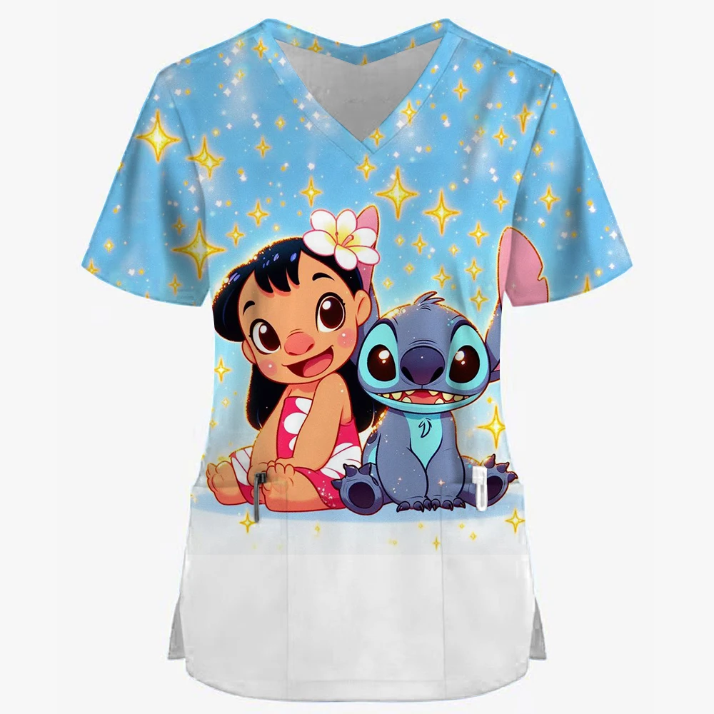 Скрабы для персонала больницы с принтом disney stitch - Фотография_2