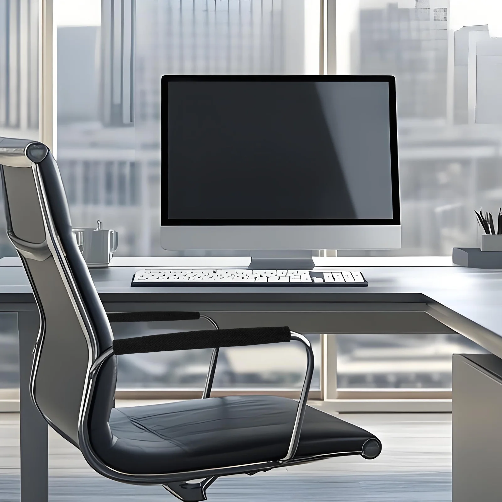 2 пары чехлов на подлокотники для офисных стульев - Фотография_5