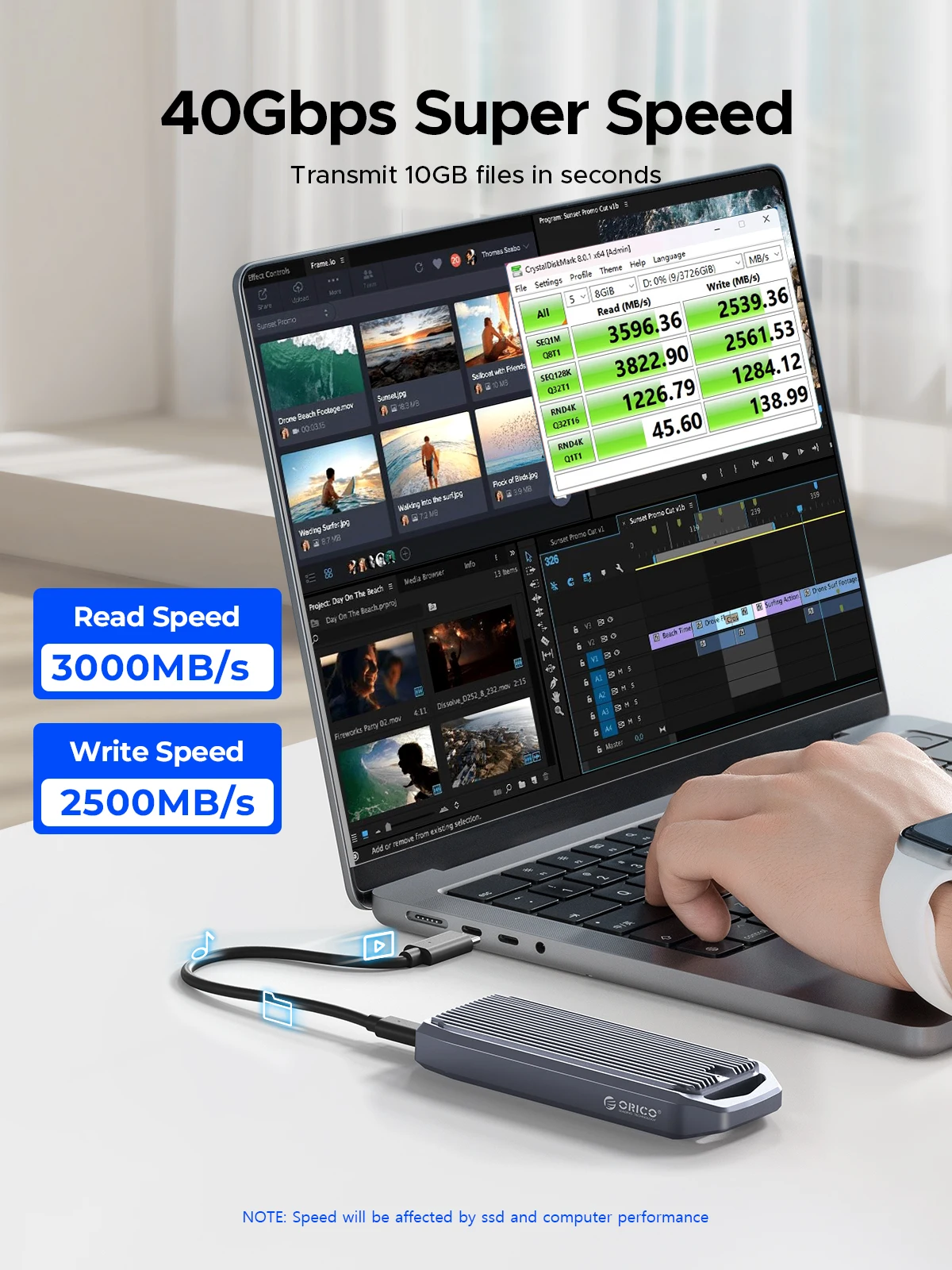 Корпус orico usb4 m.2 ssd - Фотография_2