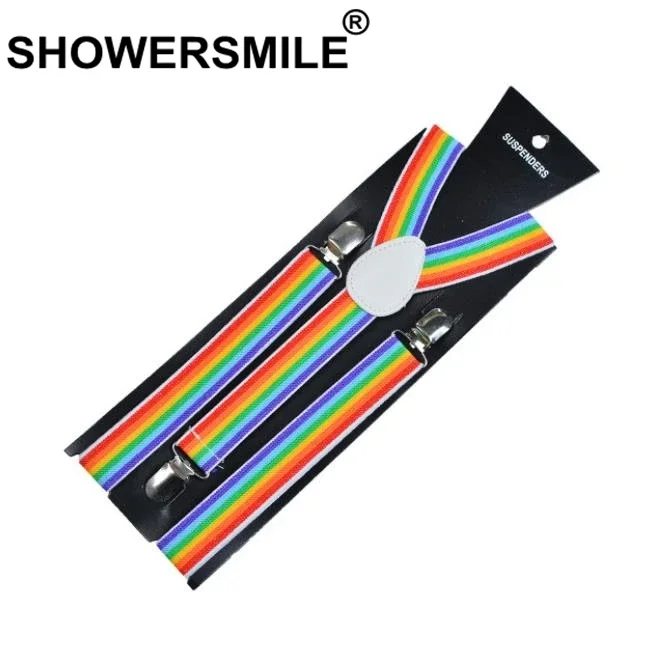 Showersmile тонкие подтяжки радужные - Фотография_2
