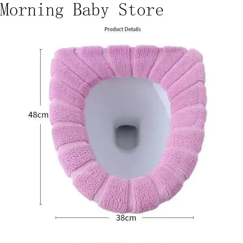 Универсальный чехол на сиденье для унитаза с рисунком тыквы - Фотография_6