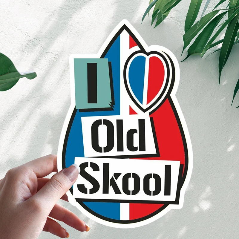 Забавные автомобильные наклейки i love old skool