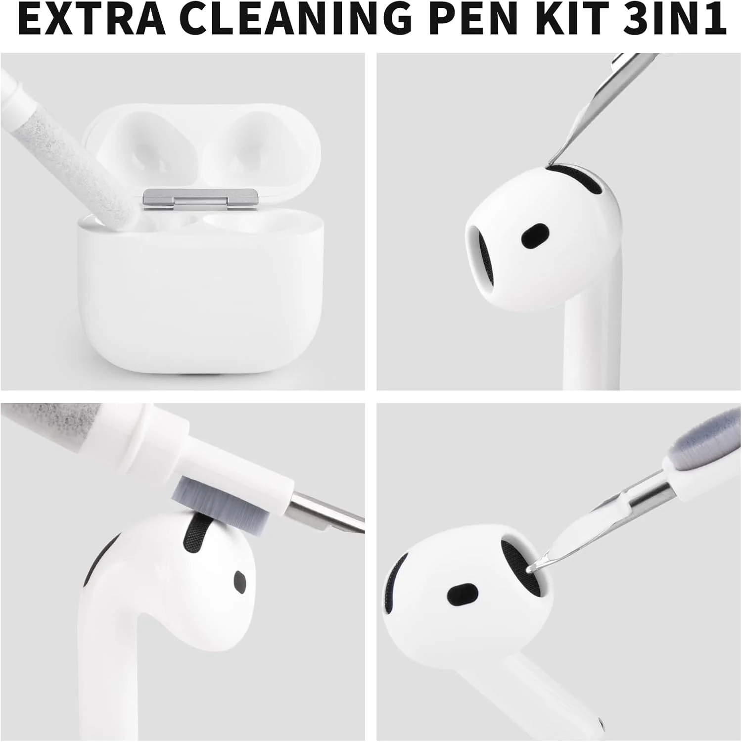 Kutou, 4 пары жидких силиконовых насадок для airpods pro 1 2 - Фотография_5