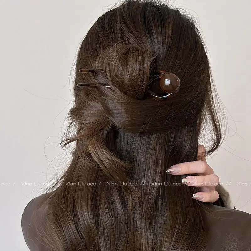 Модная цветная u-образная заколка для волос - Фотография_2