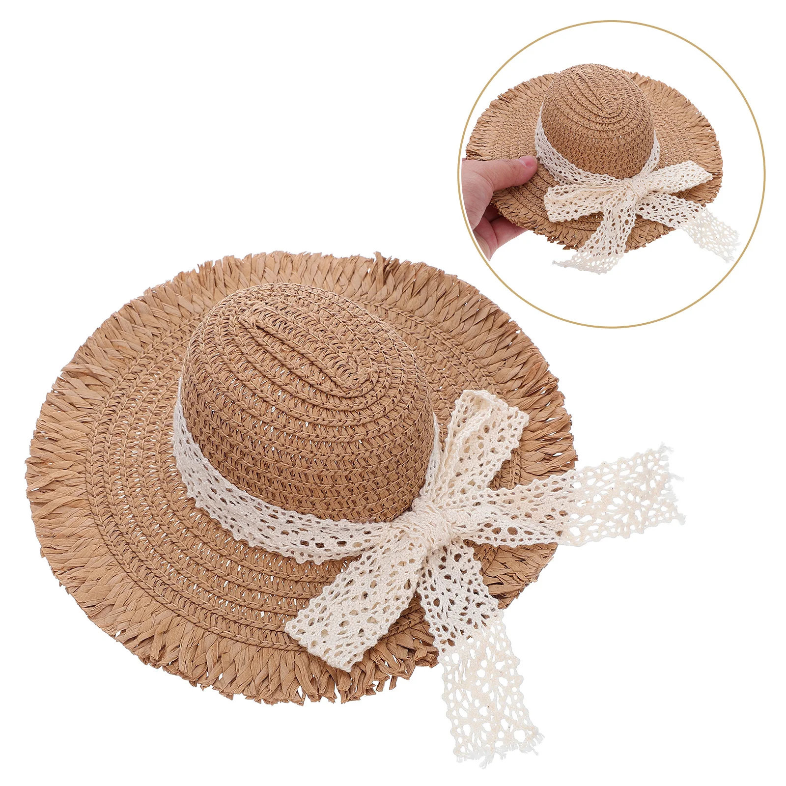 Мини-соломенные шляпы для рукоделия