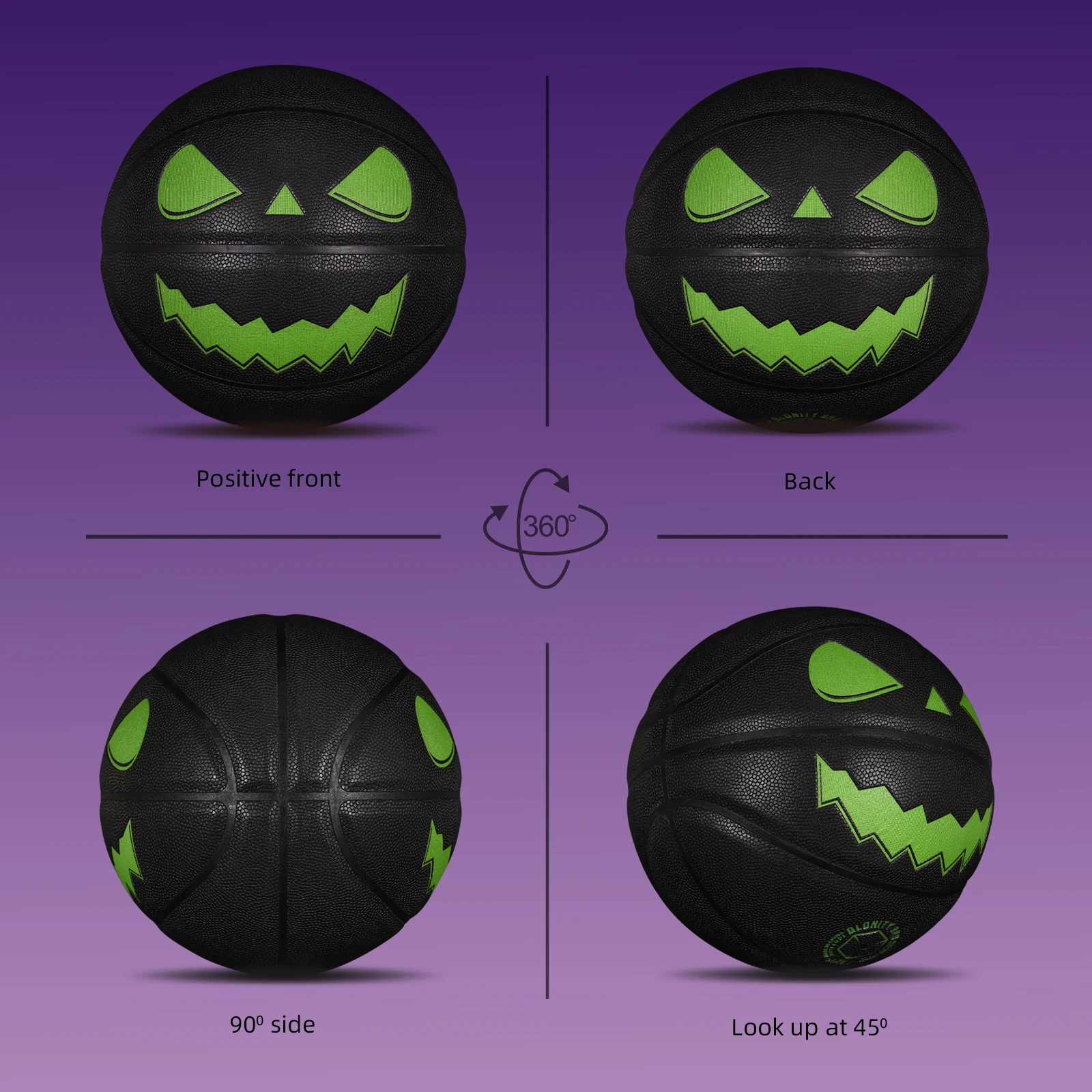 Jack-o'-lонарь светящийся баскетбольный мяч размер 7 - Фотография_6