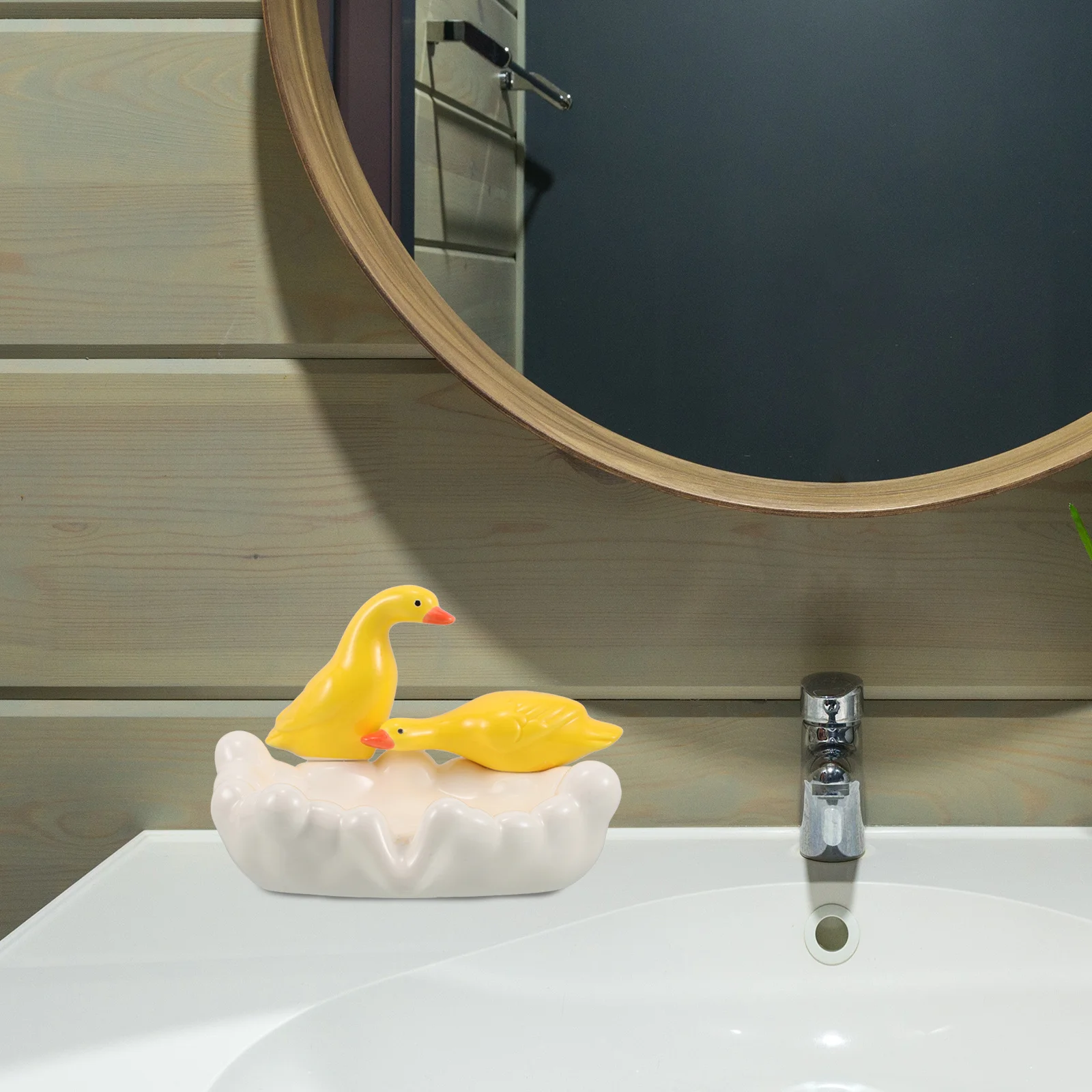 Керамическая мыльница с милой уткой - Фотография_3