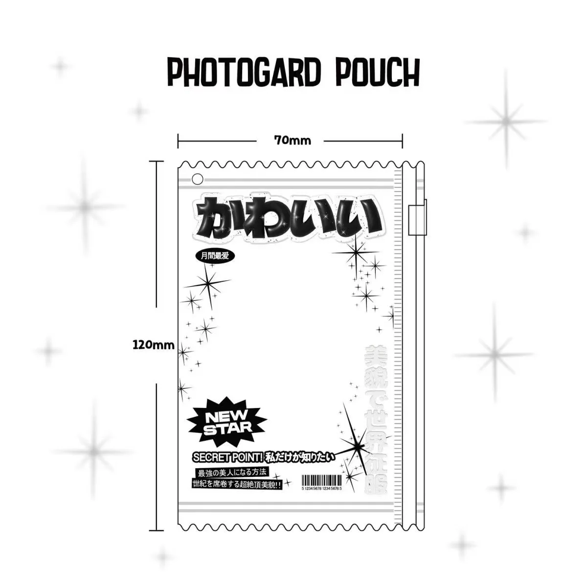 Прозрачная сумка для хранения конфет с фотокарточками idol - Фотография_6