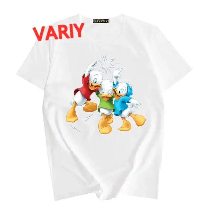 Эстетическая футболка с короткими рукавами «дональд дак» kawaii - Фотография_3